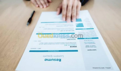 Conception de  CV  سيرة ذاتية  التصميم