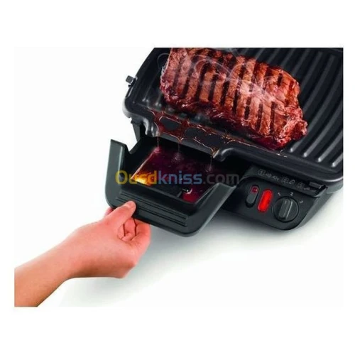TEFAL Grille Viande /Panini / Barbecue/ Ultracompact -Gc305012- 2000 W - Silver/ Noir