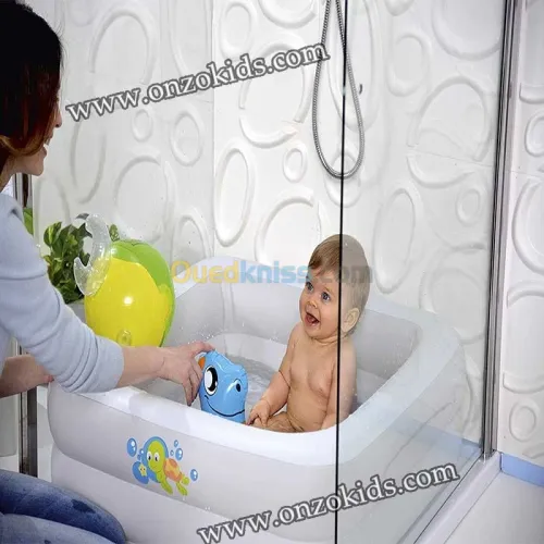 Baignoire gonflable carrée pour bébé 86 x 86 x 25 cm