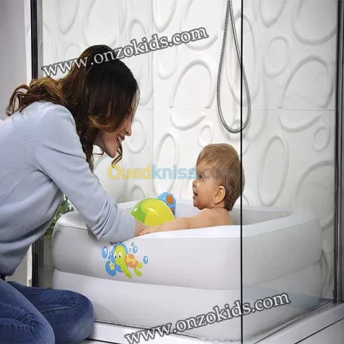 Baignoire gonflable carrée pour bébé 86 x 86 x 25 cm