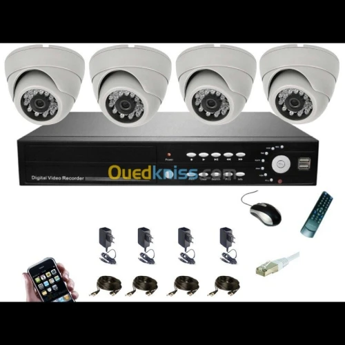 camera de Surveillance(pose et fourni