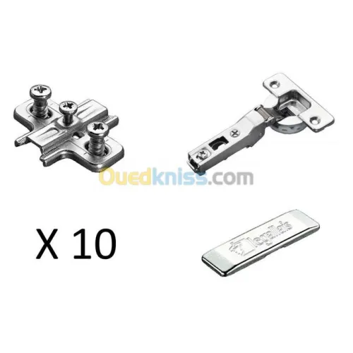 Charnières Invisibles Amorties 105° 