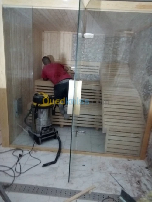 Sauna sur mesure fourniture poussée 48