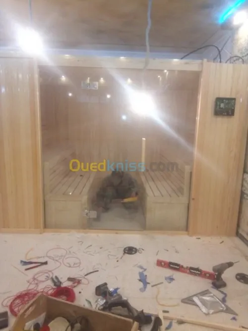 Sauna sur mesure fourniture poussée 48