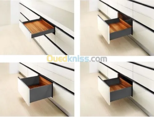 Tiroirs casseroliers double paroi fine