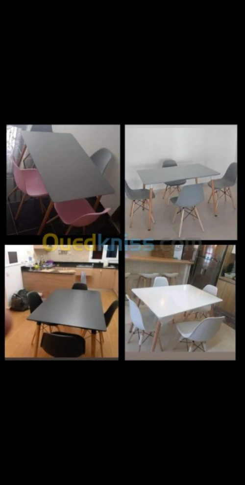Promo Table scandinave avec 4 chaises