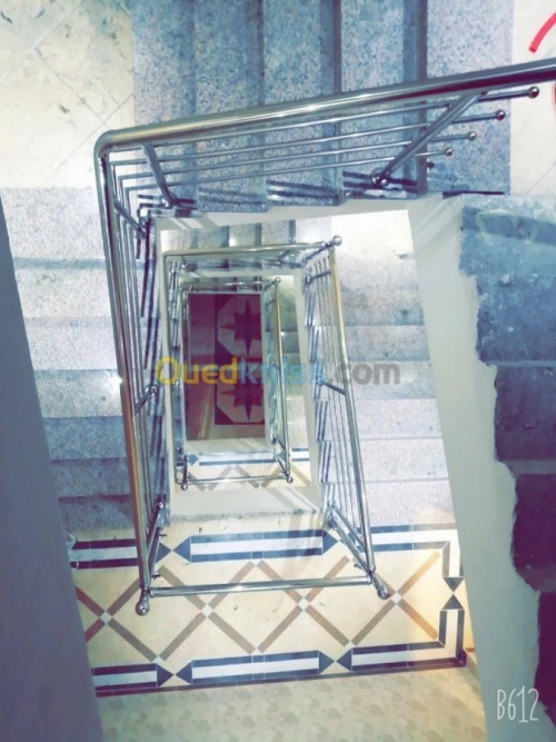Rampe d'escalier inox et garde corps