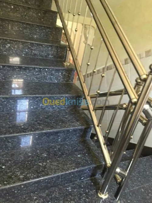 Rampe d'escalier inox et garde corps