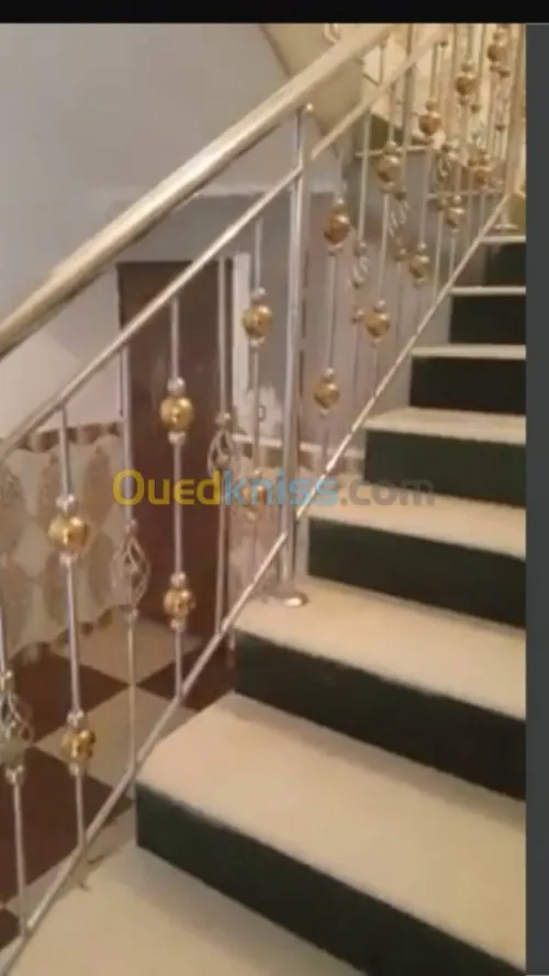 Rampe d'escalier inox et garde corps