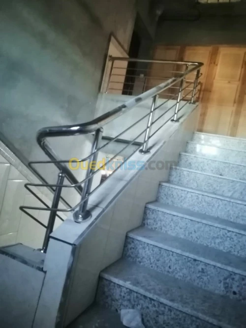 Rampe d'escalier inox et garde corps
