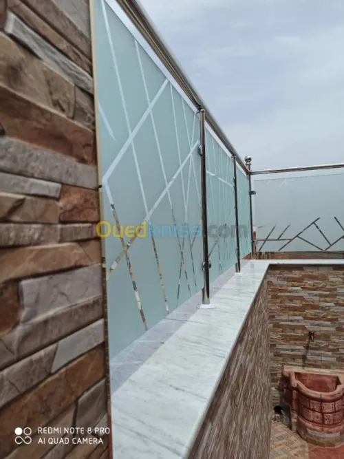 Rampe d'escalier inox et garde corps