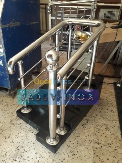 Rampe d'escalier en Inox 