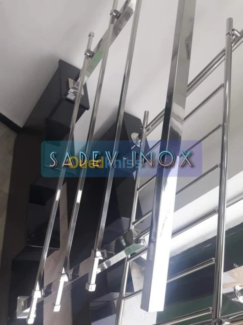 Rampe d'escalier en Inox 