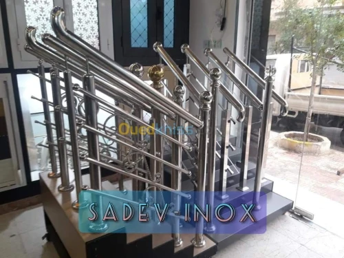 Rampe d'escalier en Inox 