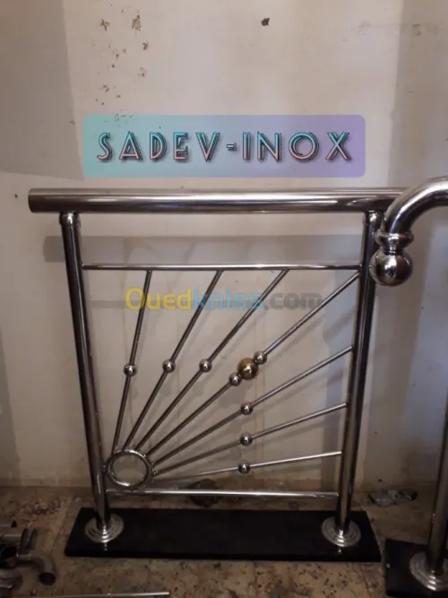 Rampe d'escalier en Inox 