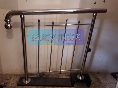Rampe d'escalier en Inox 