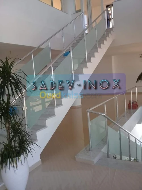 Rampe d'escalier en Inox 