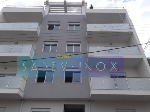 Rampe d'escalier en Inox 