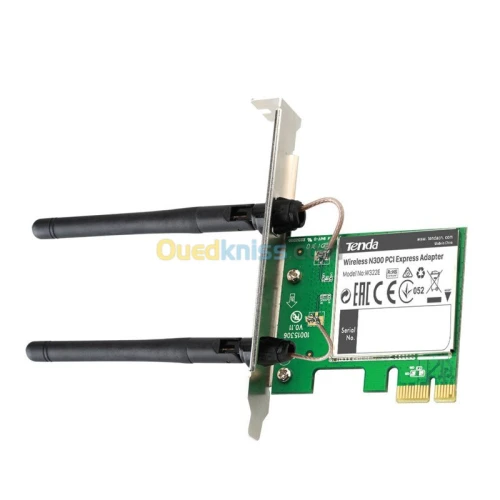 Carte Adaptateur TENDA W322E PCI EXPRESS WI-FI N300 2 ANTENNES 300mbps