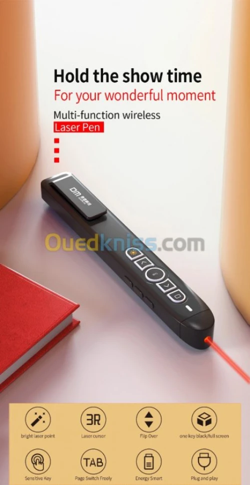 Pointeur laser télécommandes de présentation sans-fil RF 2.4 GHz PowerPoint