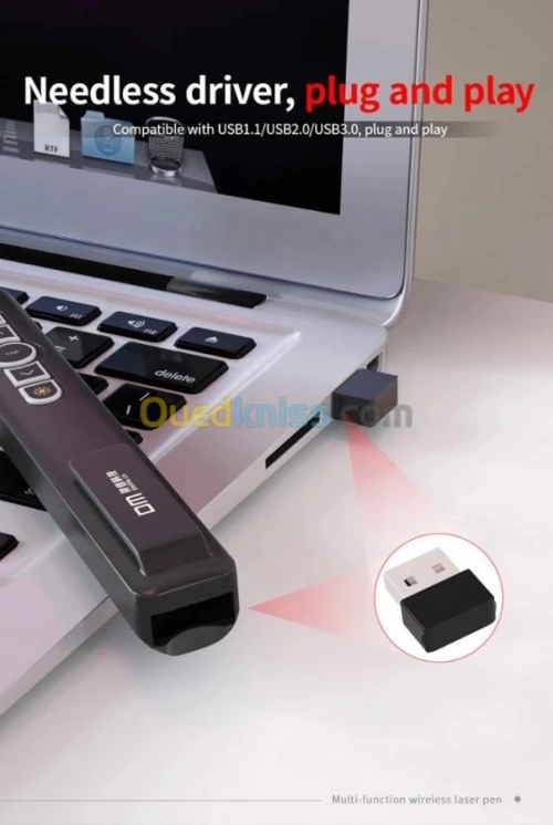 Pointeur laser télécommandes de présentation sans-fil RF 2.4 GHz PowerPoint