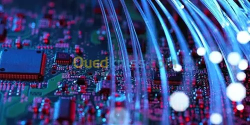 Réseau informatique-fibre optique 