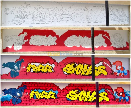 Dessin sur mur, Graffiti , Peinture