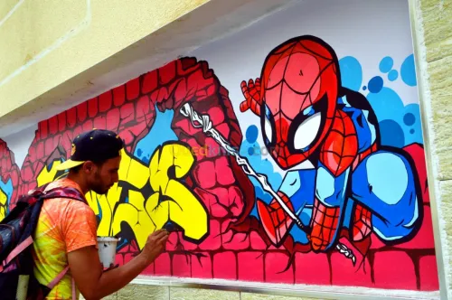 Dessin sur mur, Graffiti , Peinture