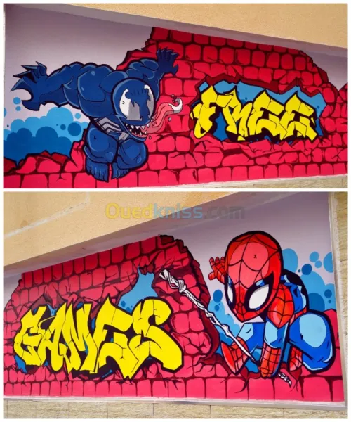Dessin sur mur, Graffiti , Peinture
