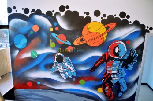 Dessin sur mur, Graffiti , Peinture