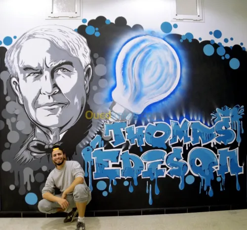 Dessin sur mur, Graffiti , Peinture