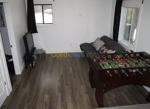 Chalets pour vacances et habitation.