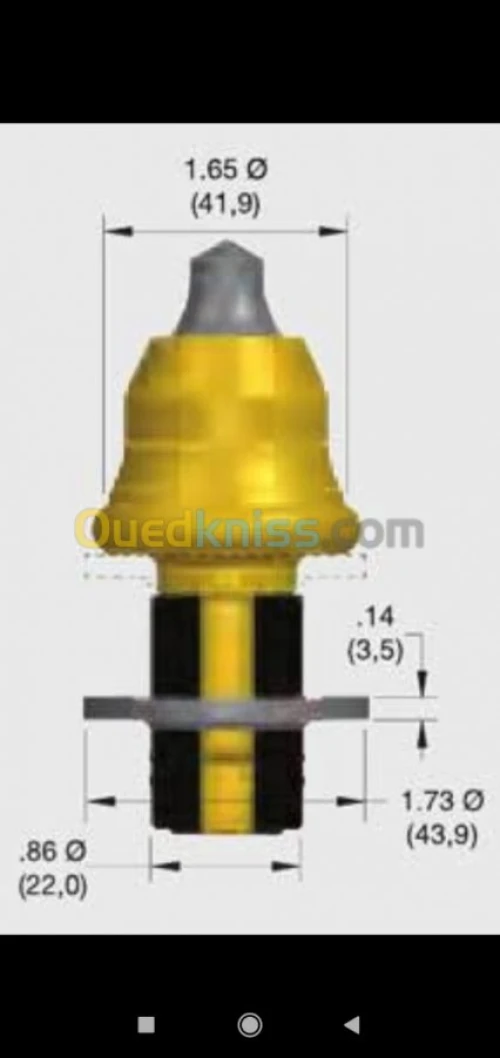 Dents pour micro trancheuse