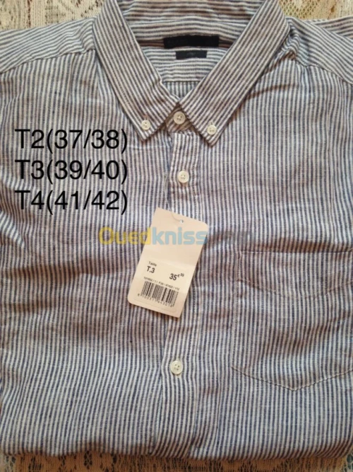 T-shirts et chemises hommes
