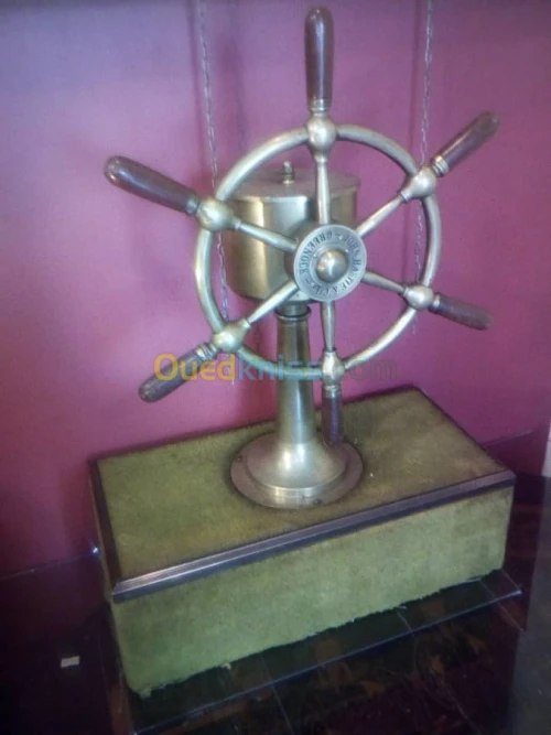 Barre de navigation de yacht en laiton et bois John Hastie and Co Greenock LIQUIDATION