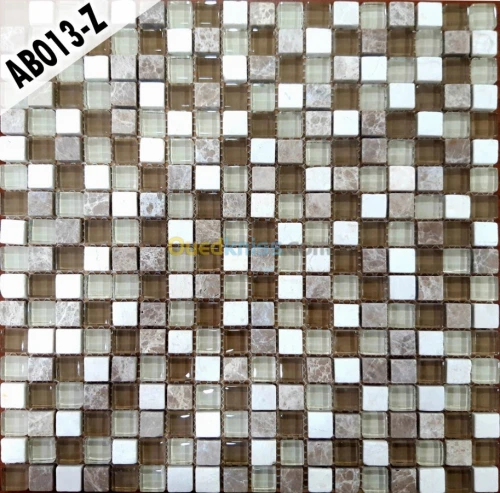 MOSAIQUE MARBRE CRISTAL BEIGE MARRON