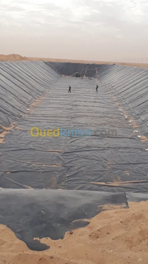 Fourniture et pose geomembrane PEHD 