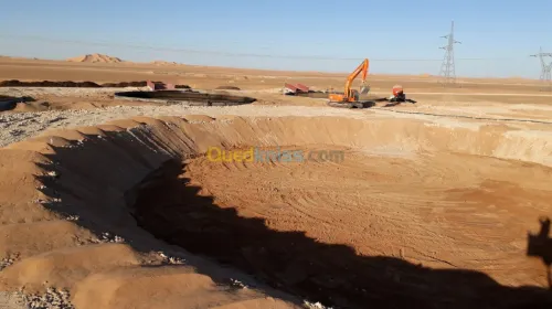 Fourniture et pose geomembrane PEHD 