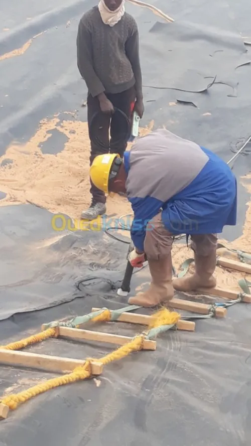 Fourniture et pose geomembrane PEHD 