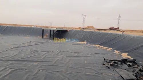 Fourniture et pose geomembrane PEHD 
