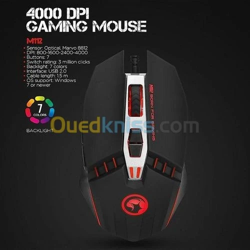 Souris  Gaming Scorpion Marvo M112
