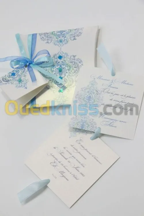 Cartes invitation boites à gateaux 