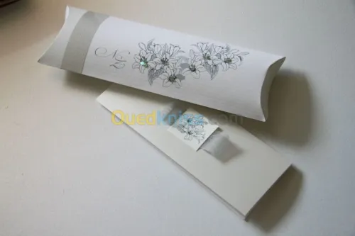 Cartes invitation boites à gateaux 