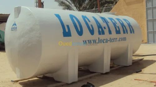 citerne fibre de verre et résine (PRV)