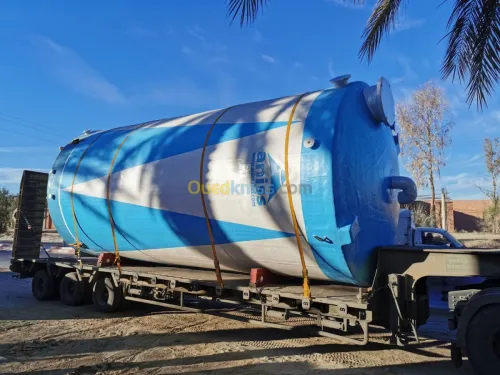 citerne fibre de verre et résine (PRV)