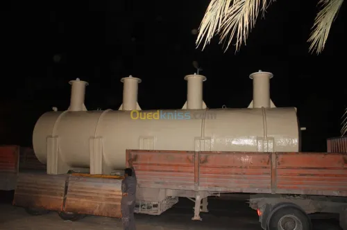 citerne fibre de verre et résine (PRV)