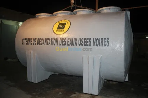 citerne fibre de verre et résine (PRV)