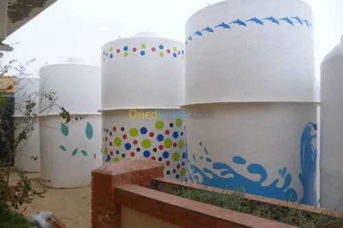 citerne fibre de verre et résine (PRV)