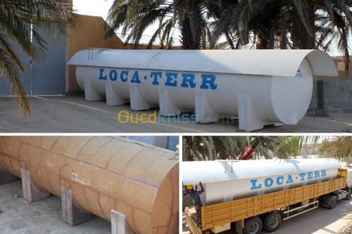 citerne fibre de verre et résine (PRV)