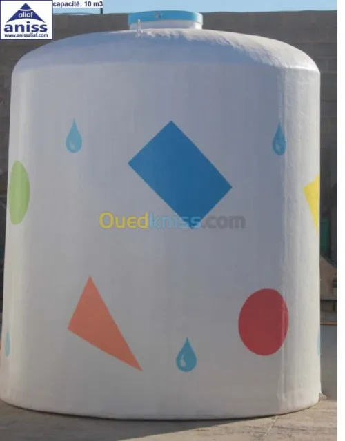 citerne fibre de verre et résine (PRV)